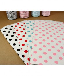 Polka Dot Bags - 6.25" x 9.25"